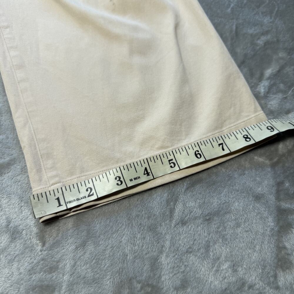 Eileen Fisher Pants Womens Large Beige Straight Leg Casual Trousers Lightweight - Picture 3 of 14